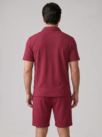 Duke Textured Polo and Shorts Set