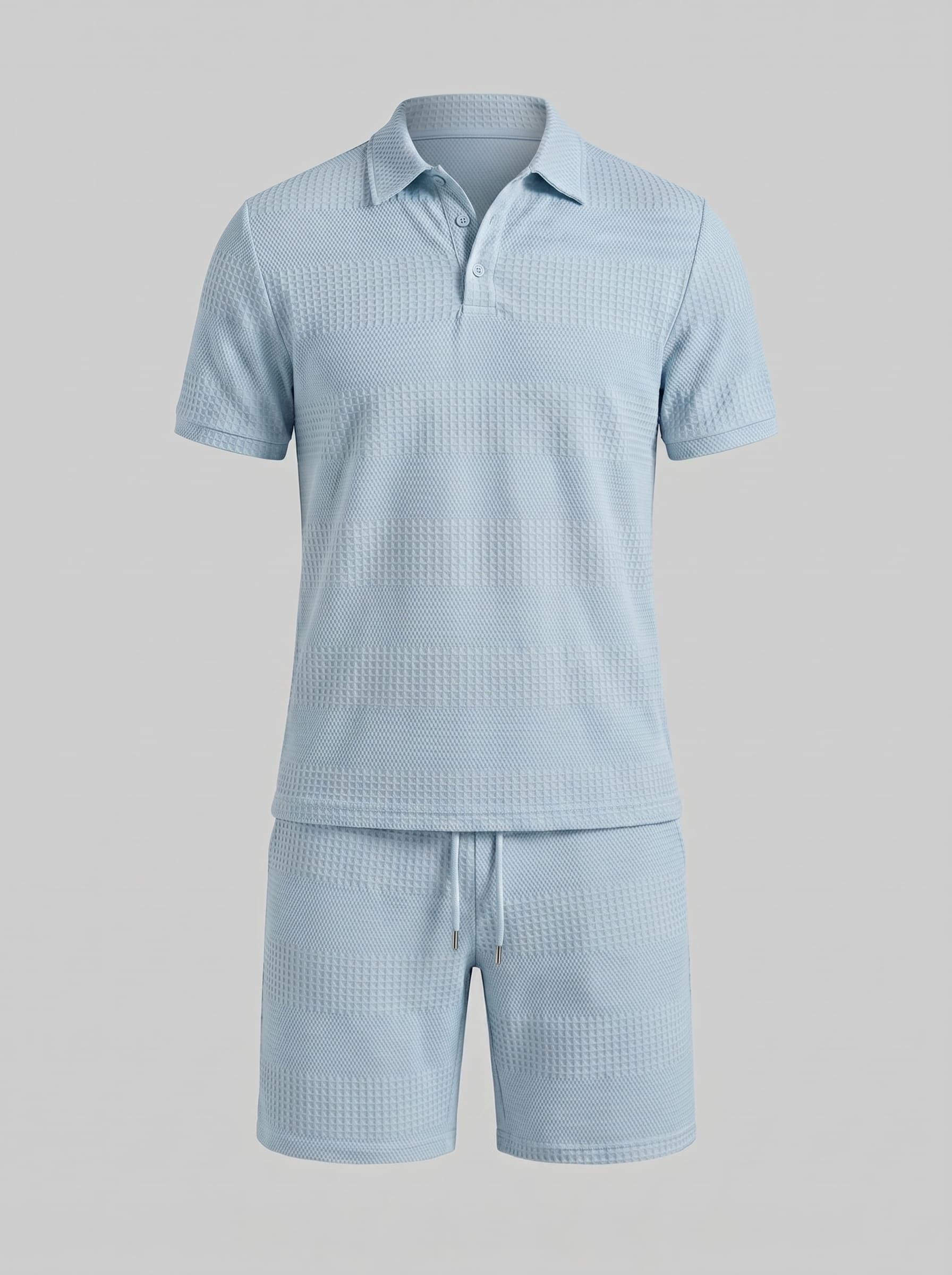 Duke Textured Polo and Shorts Set