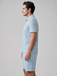 Duke Textured Polo and Shorts Set