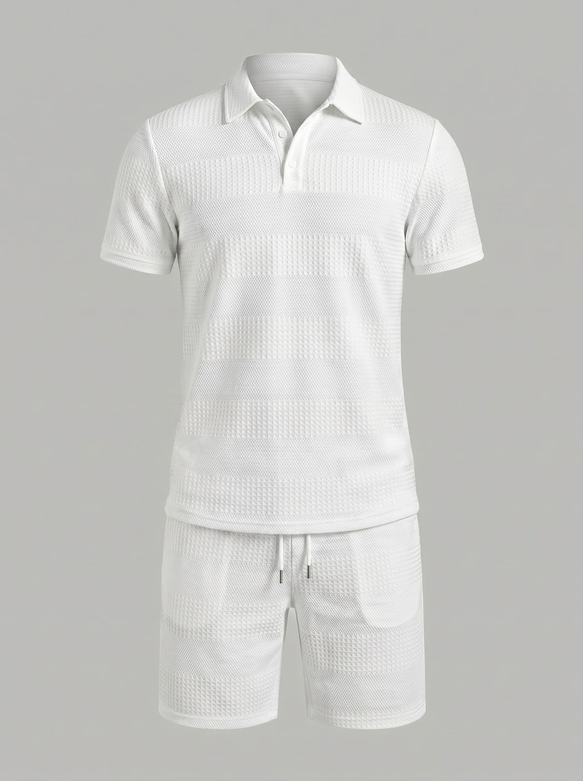 Duke Textured Polo and Shorts Set