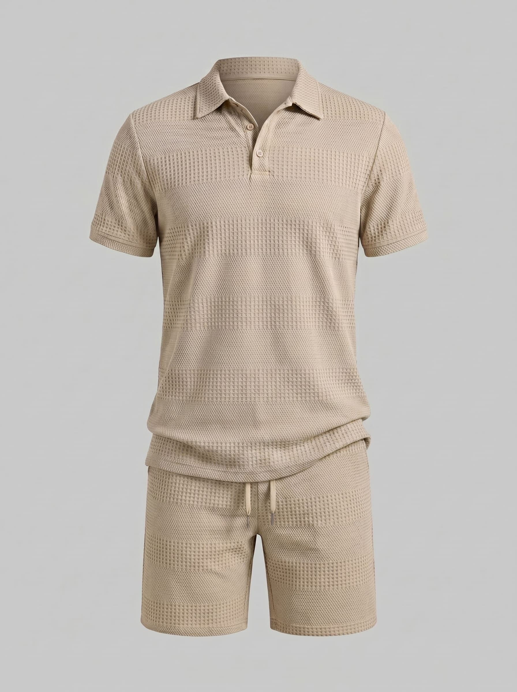 Duke Textured Polo and Shorts Set