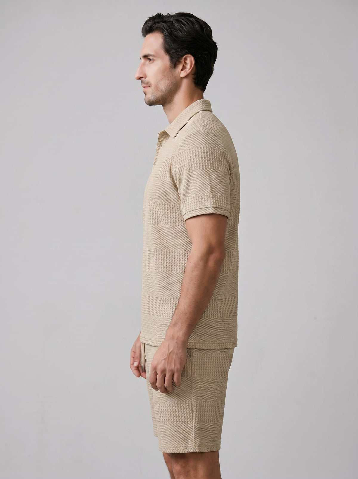 Duke Textured Polo and Shorts Set_23