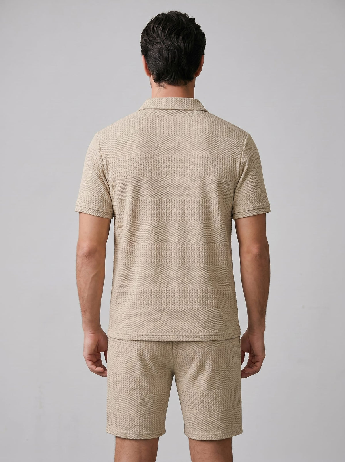 Duke Textured Polo and Shorts Set_24