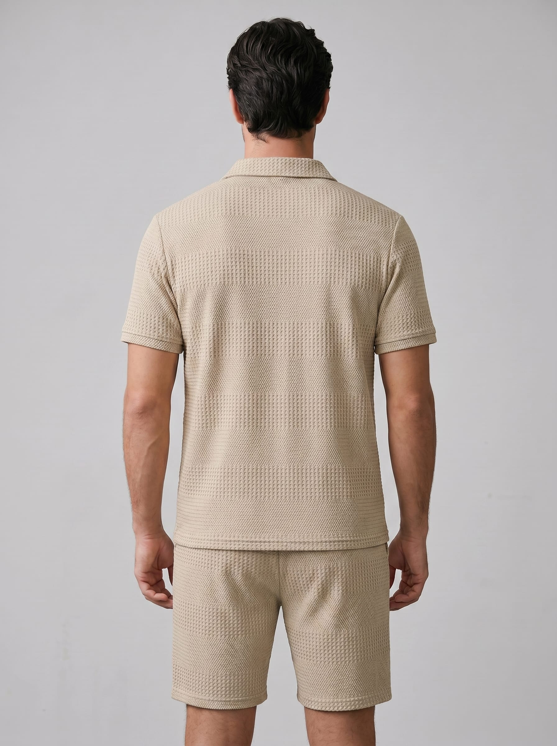 Duke Textured Polo and Shorts Set