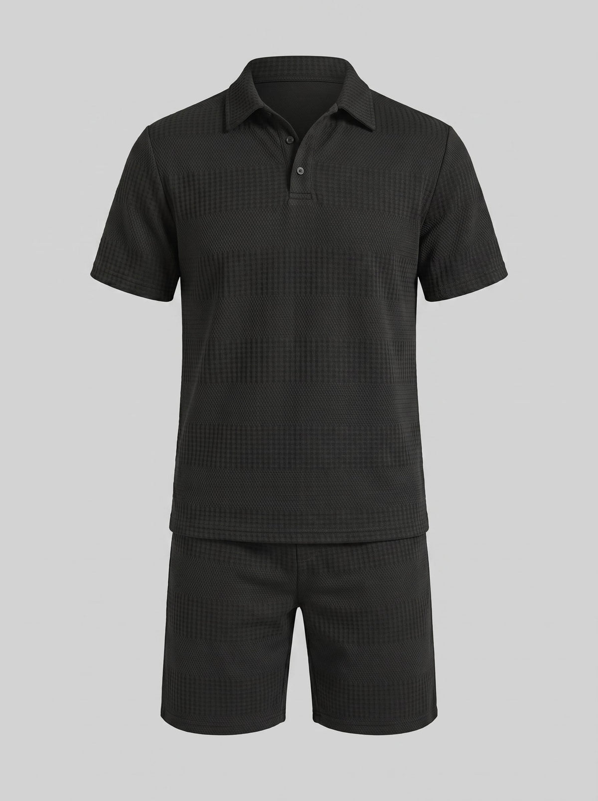 Duke Textured Polo and Shorts Set
