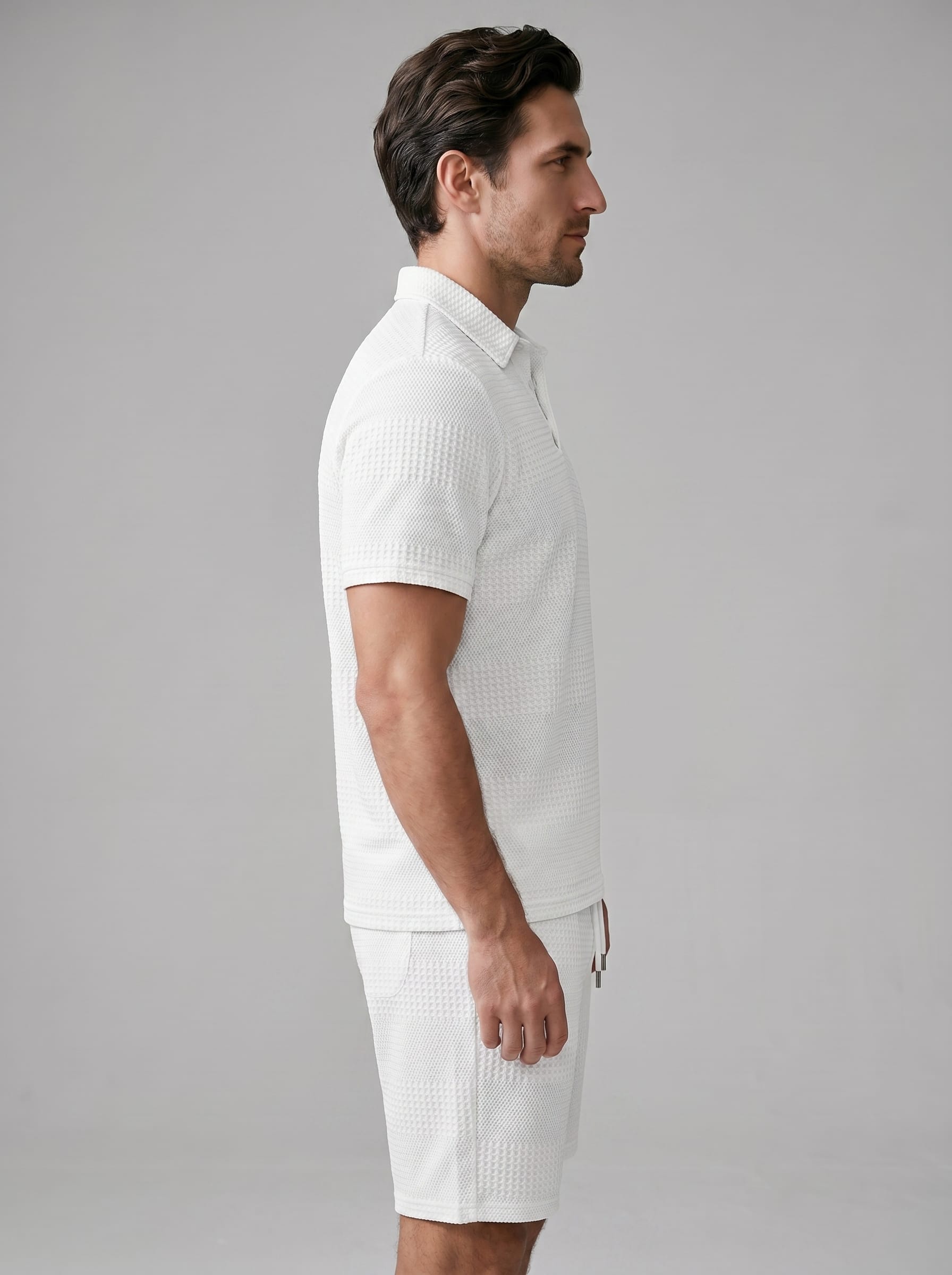Duke Textured Polo and Shorts Set