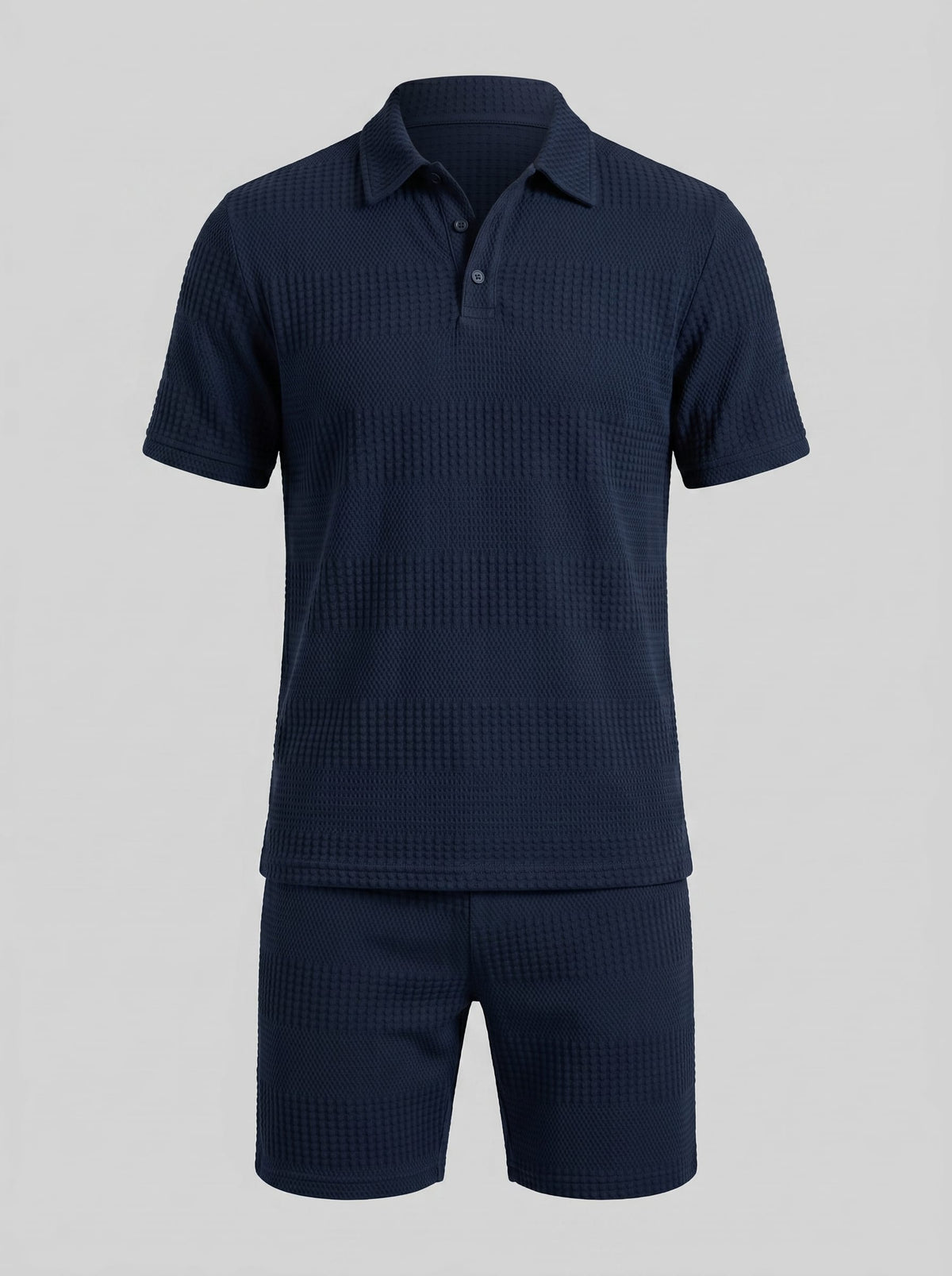 Duke Textured Polo and Shorts Set