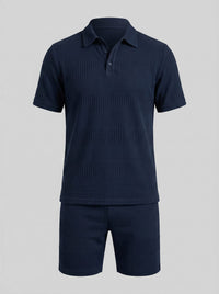 Duke Textured Polo and Shorts Set