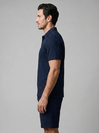 Duke Textured Polo and Shorts Set