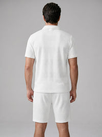Duke Textured Polo and Shorts Set