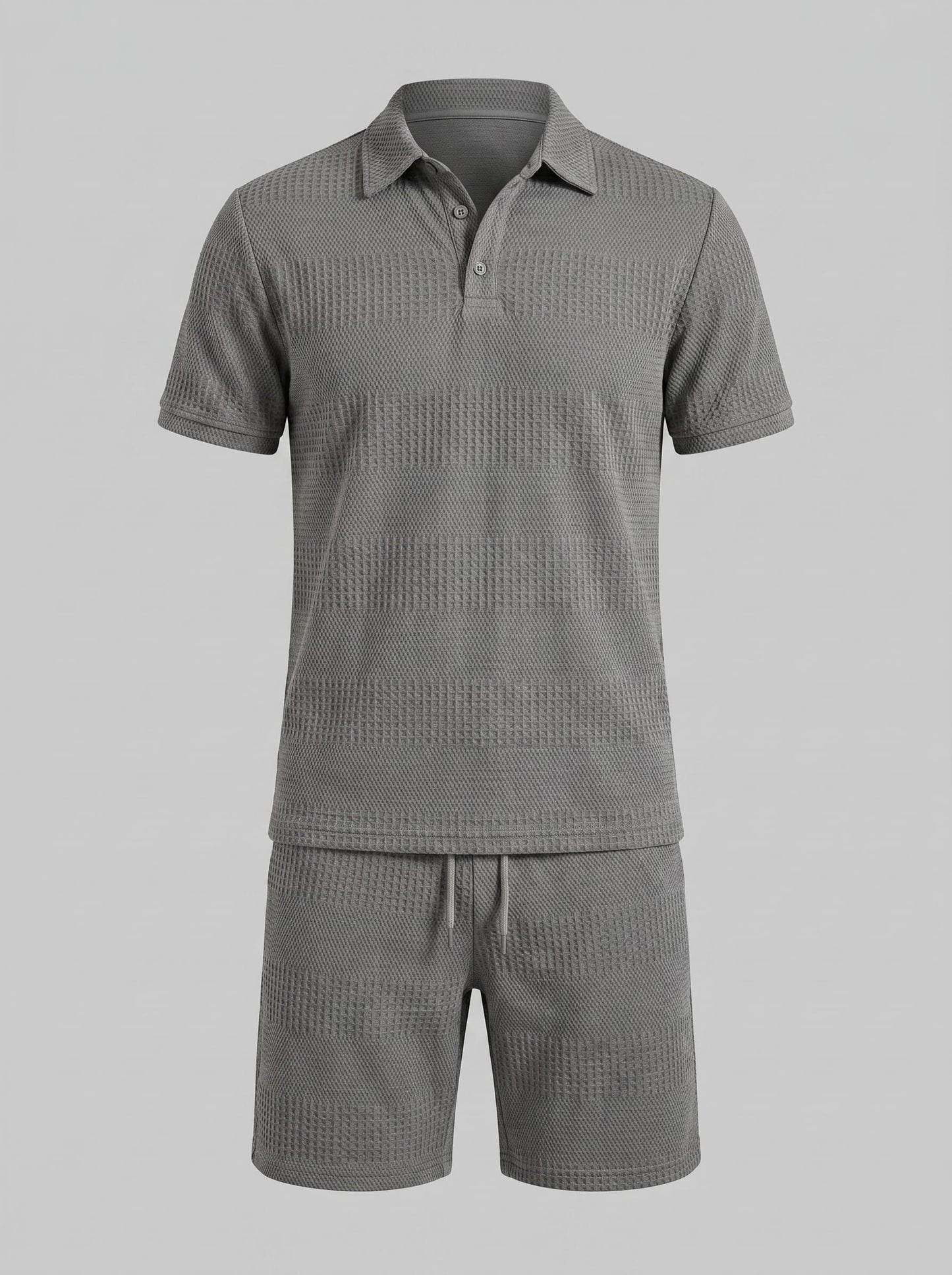 Duke Textured Polo and Shorts Set_6