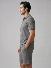 Duke Textured Polo and Shorts Set