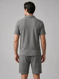 Duke Textured Polo and Shorts Set