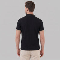 Zane Contrast Collar Knit Polo Shirt