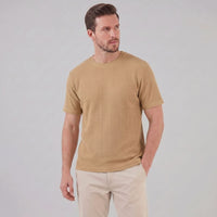 Nico Waffle Texture Crew Neck T-Shirt
