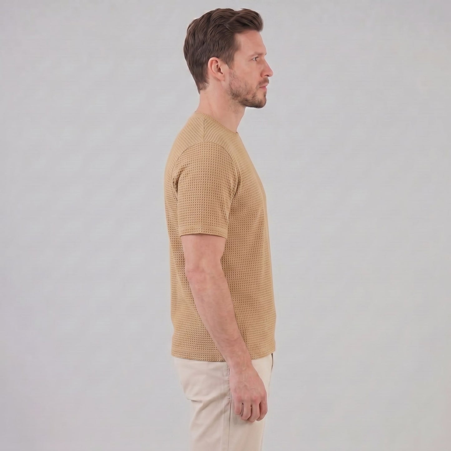 Nico Waffle Texture Crew Neck T-Shirt_12