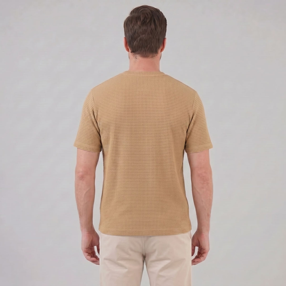 Nico Waffle Texture Crew Neck T-Shirt