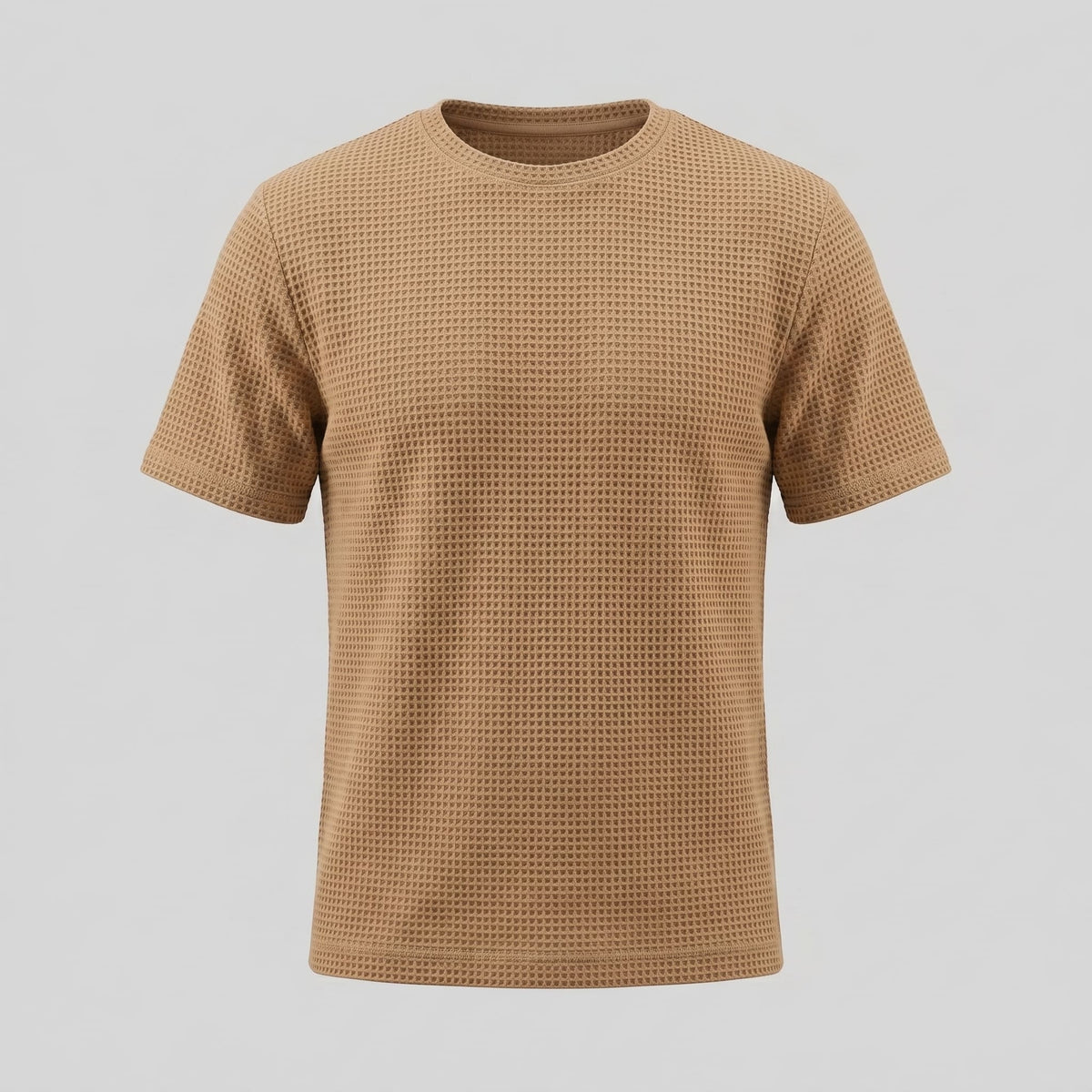 Nico Waffle Texture Crew Neck T-Shirt