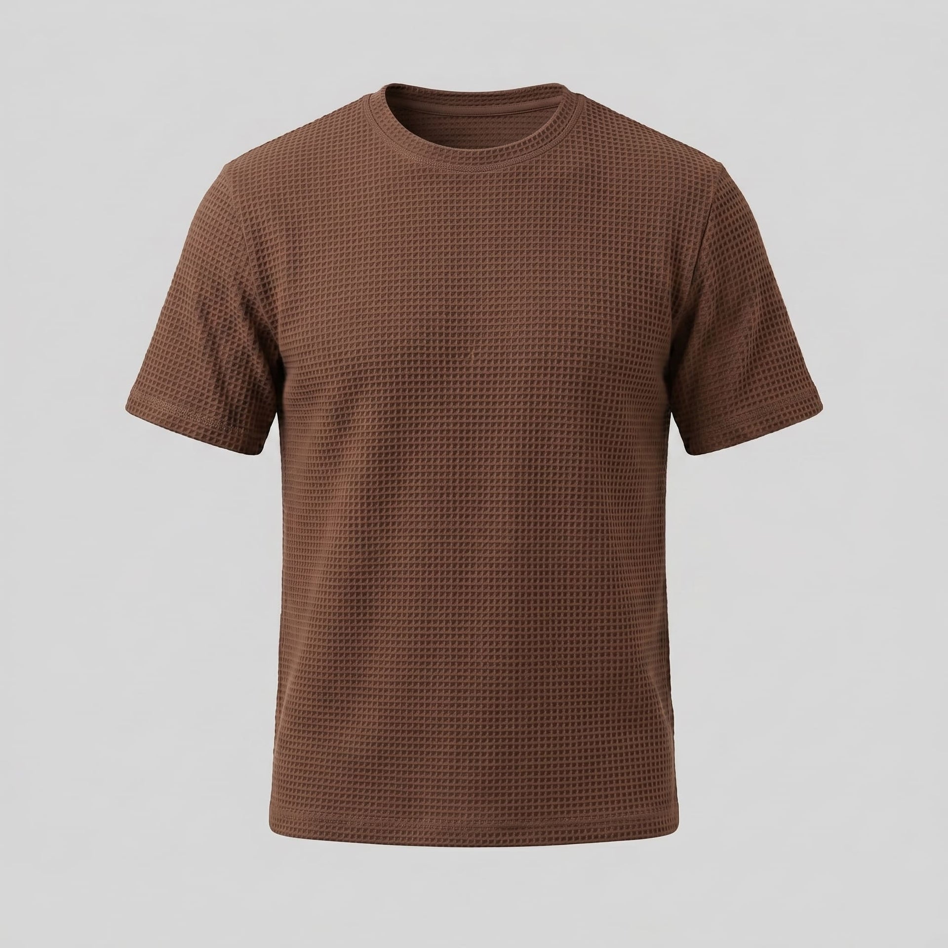Nico Waffle Texture Crew Neck T-Shirt