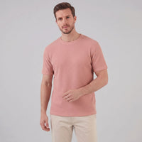 Nico Waffle Texture Crew Neck T-Shirt