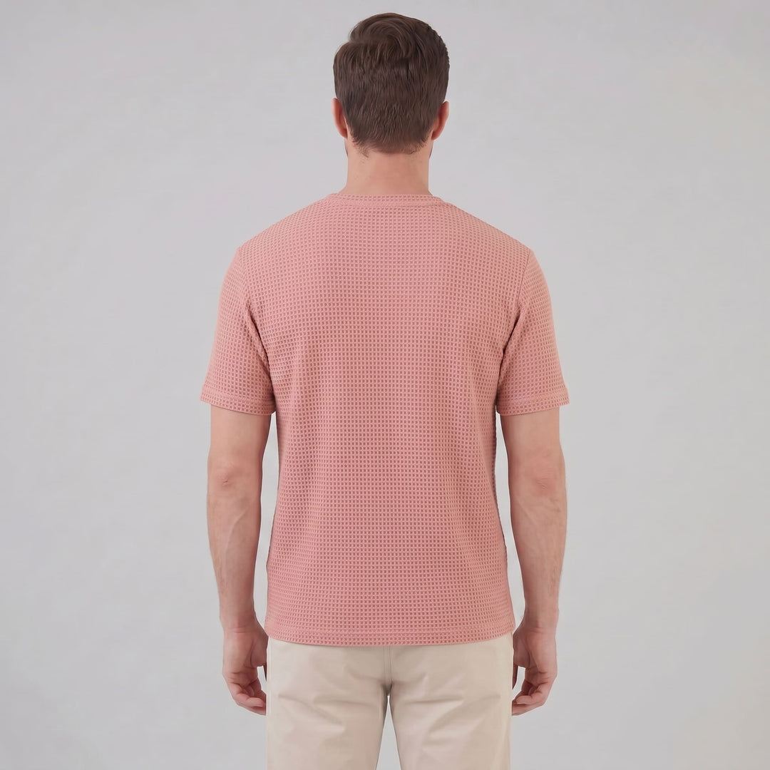 Nico Waffle Texture Crew Neck T-Shirt