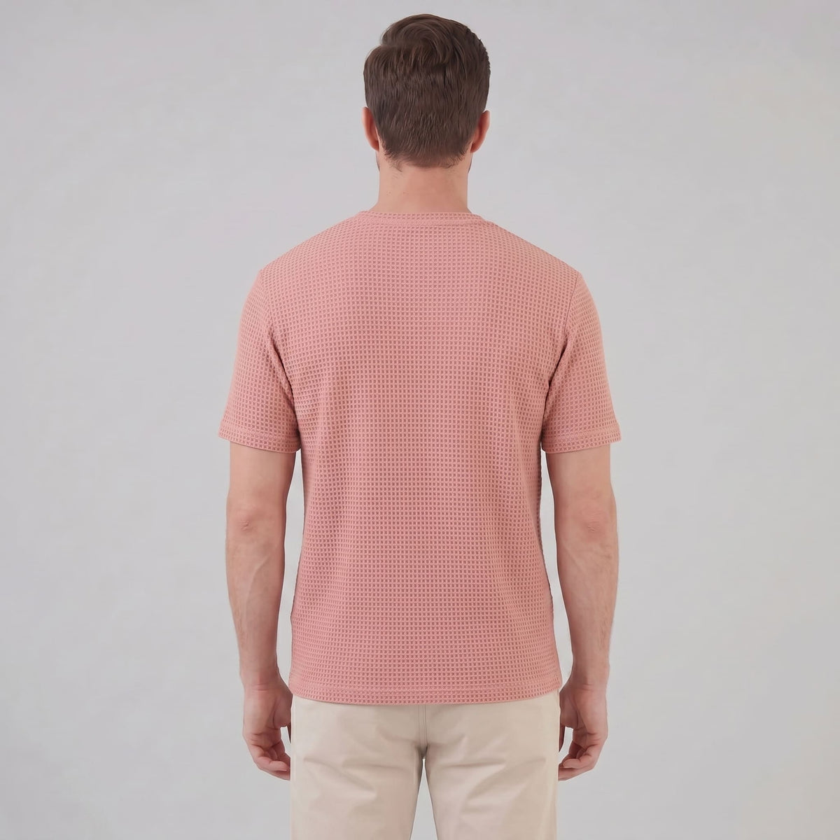 Nico Waffle Texture Crew Neck T-Shirt_8