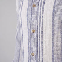 Nolan Linen Blend Striped Button Down Shirt