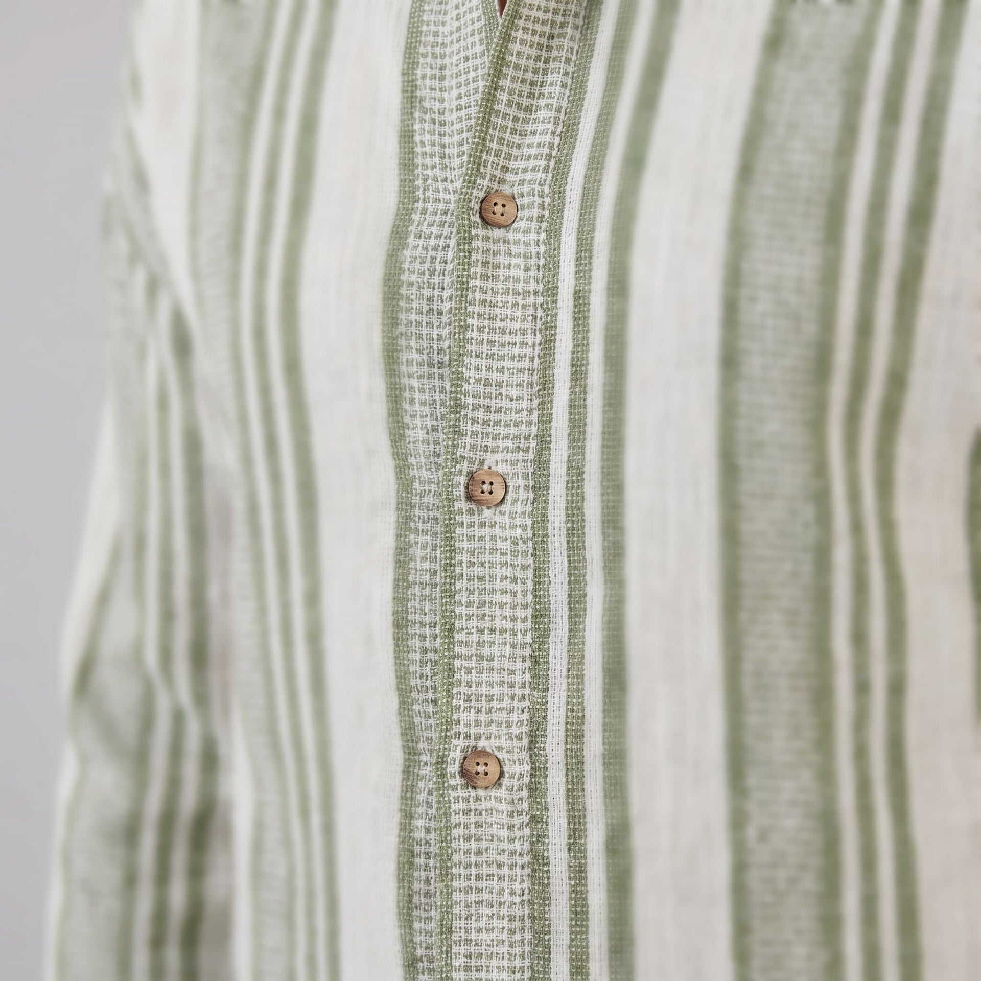 Nolan Linen Blend Striped Button Down Shirt