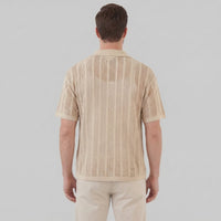 Oakes Open Knit Camp Collar Shirt