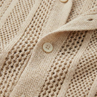 Oakes Open Knit Camp Collar Shirt