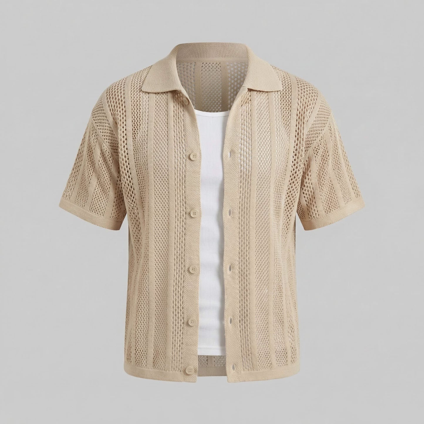 Oakes Open Knit Camp Collar Shirt_13