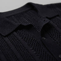 Oakes Open Knit Camp Collar Shirt