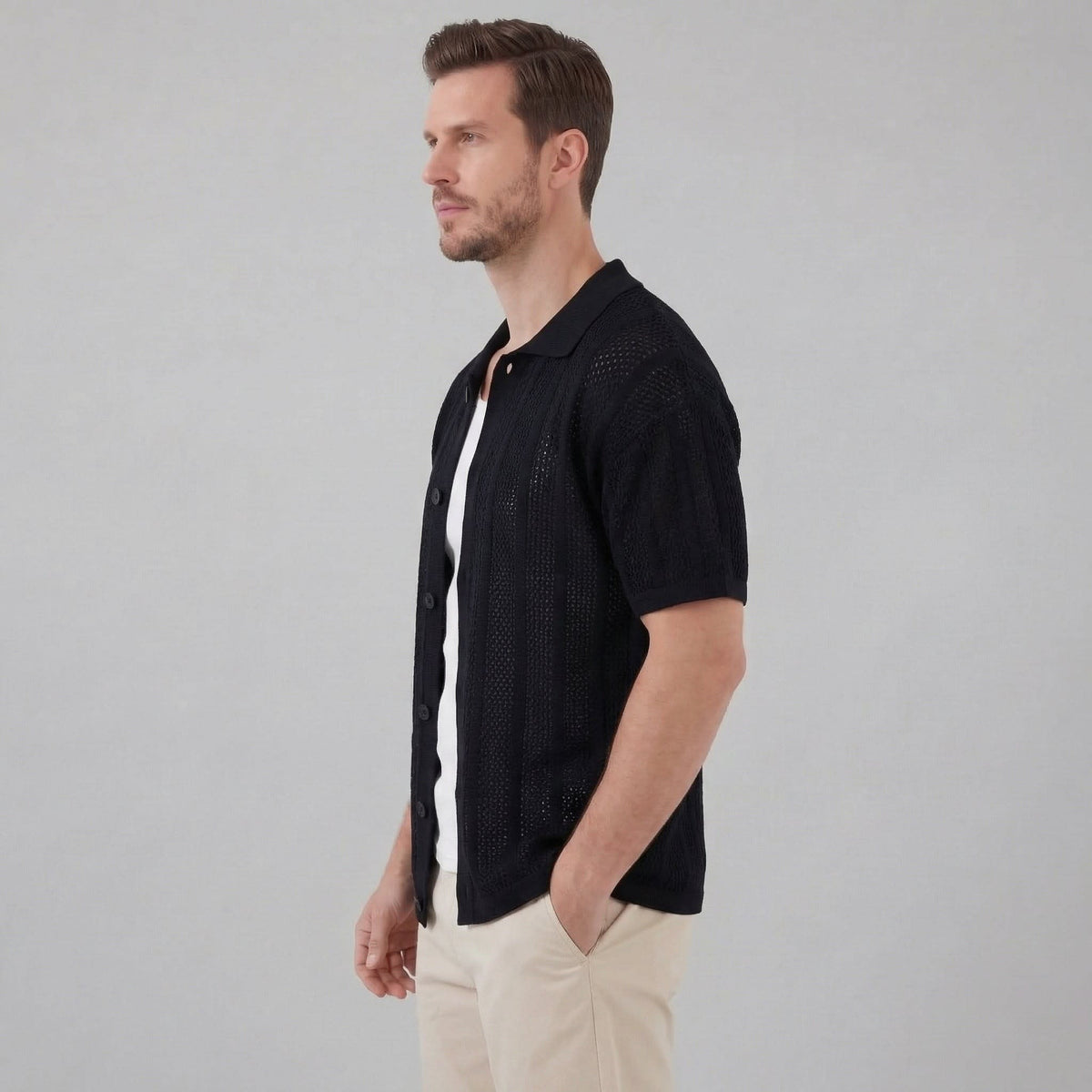 Oakes Open Knit Camp Collar Shirt_17