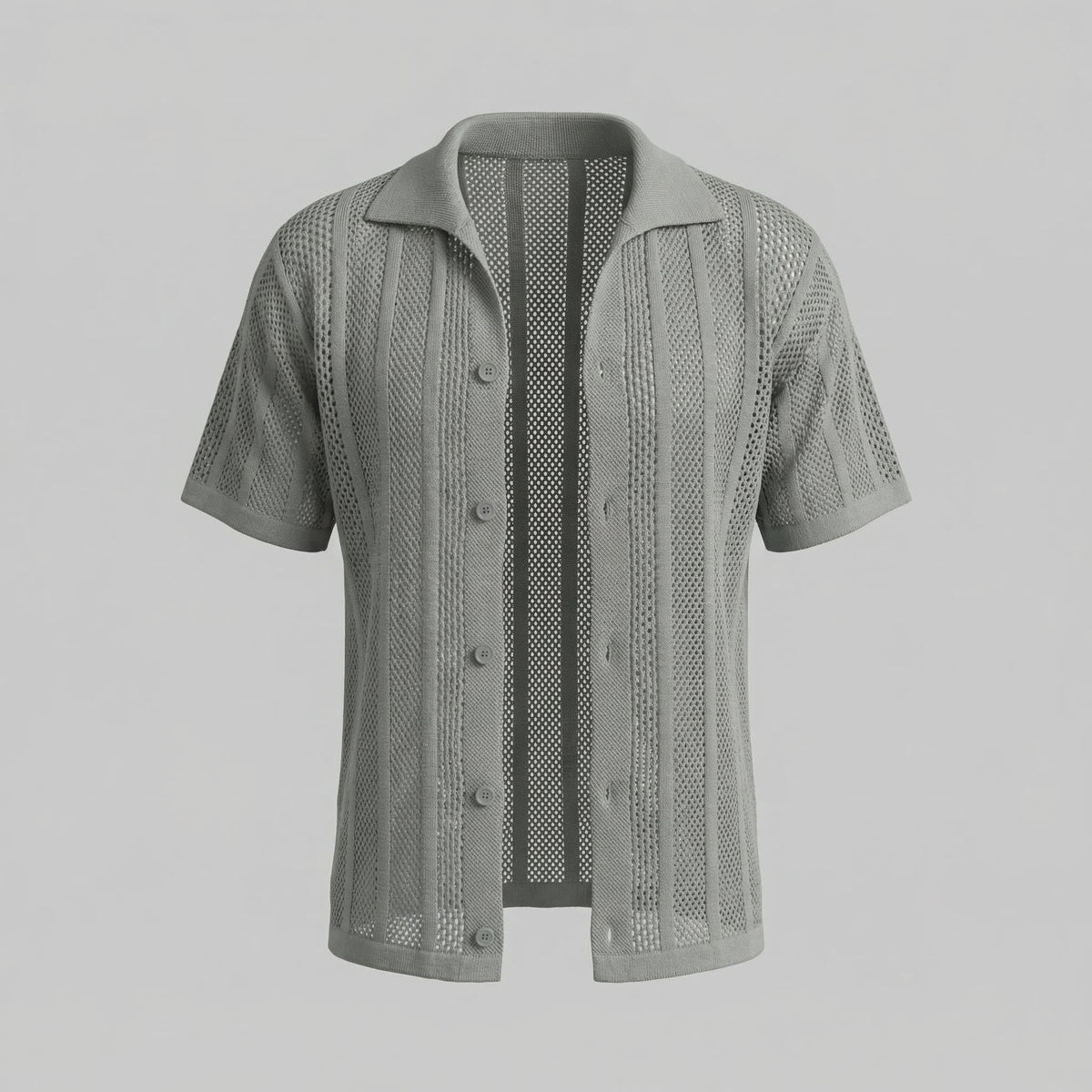 Oakes Open Knit Camp Collar Shirt_8