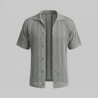 Oakes Open Knit Camp Collar Shirt