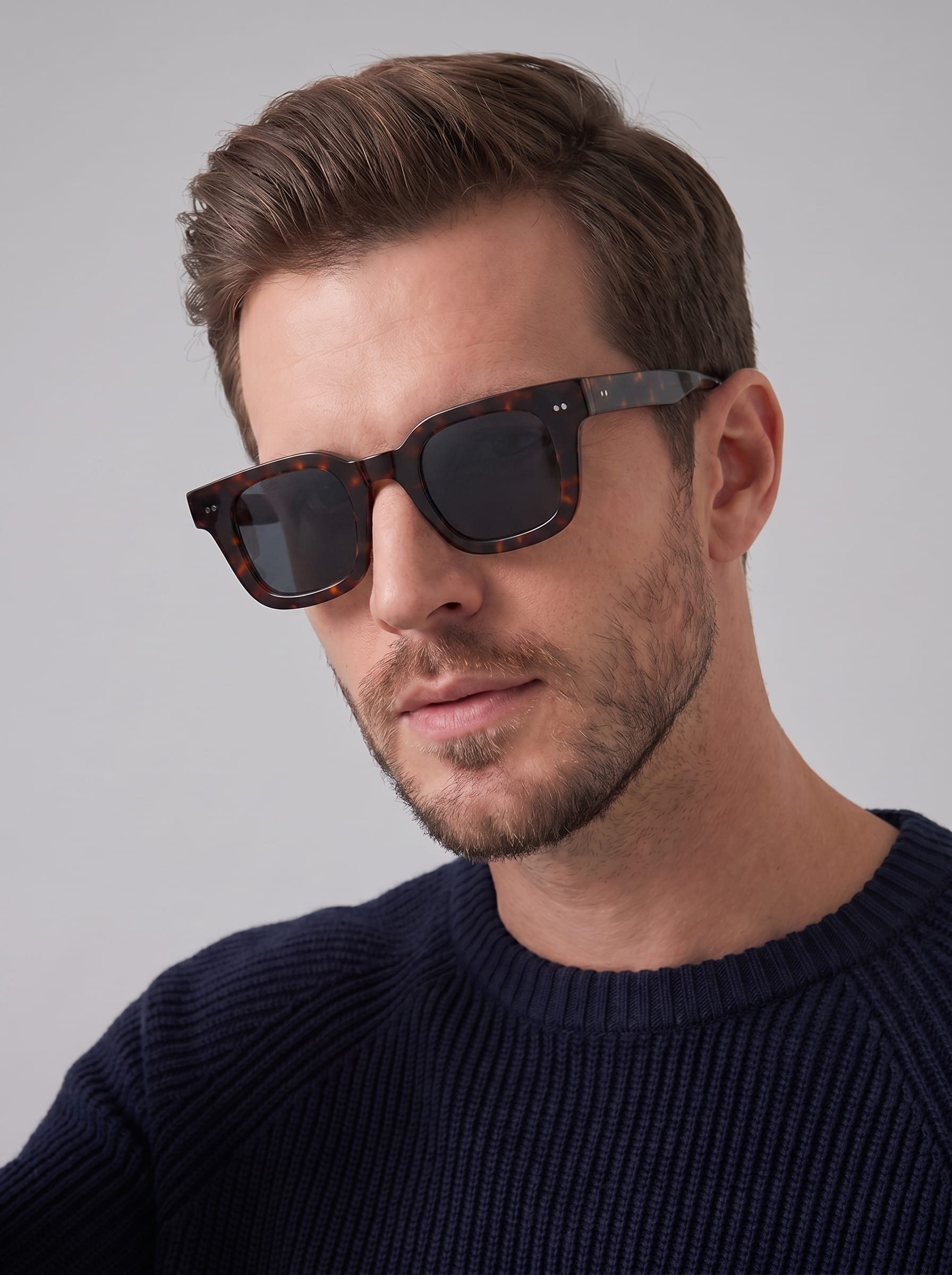 Willoughby Dark Lens Square Sunglasses
