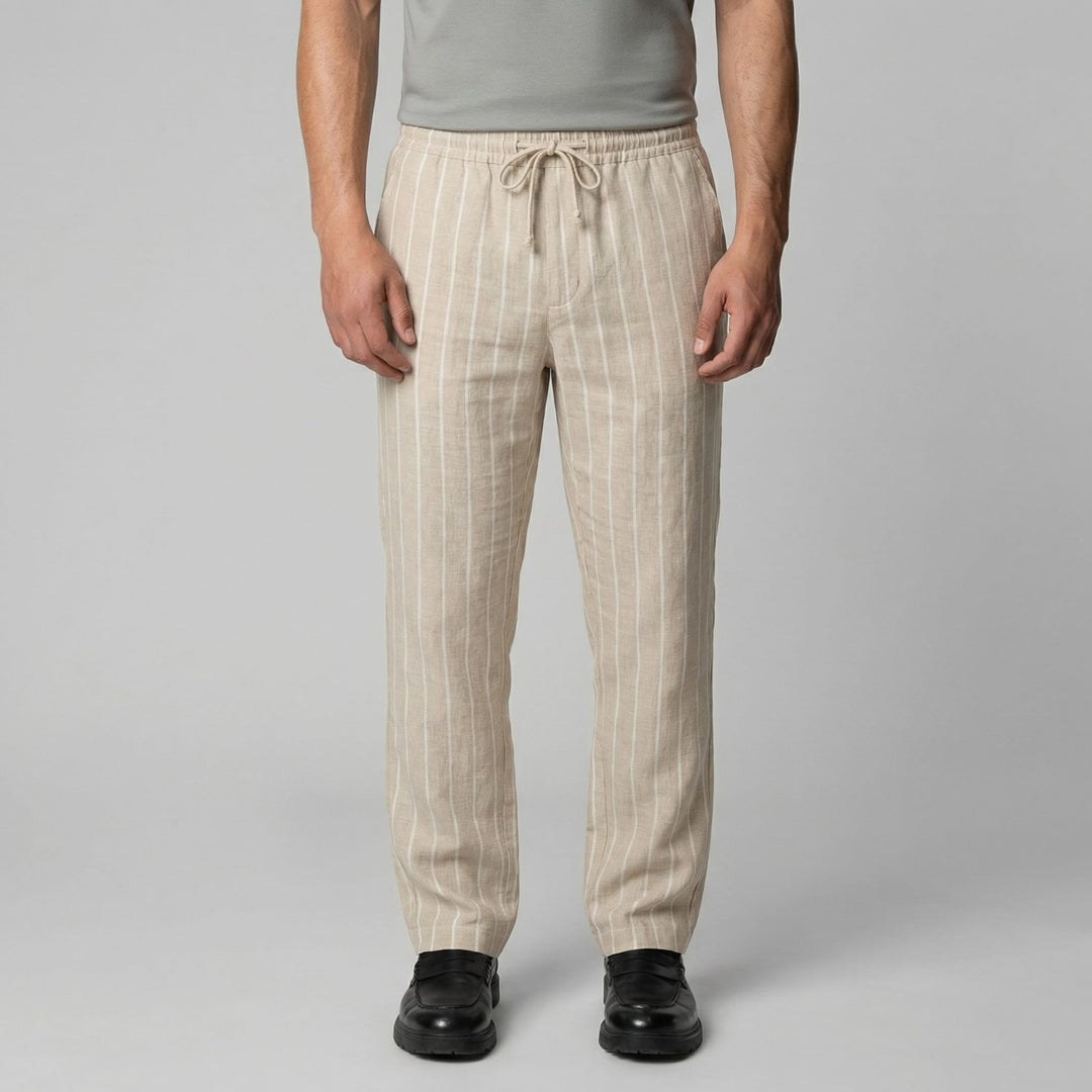 Colton Striped Linen Pants