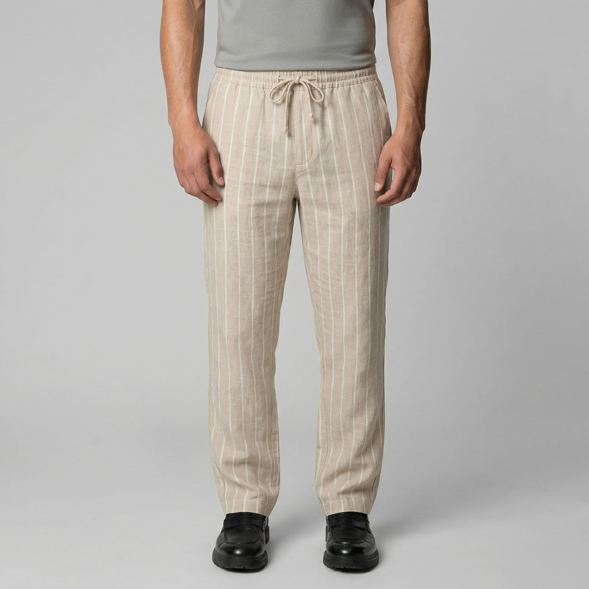 Colton Striped Linen Pants