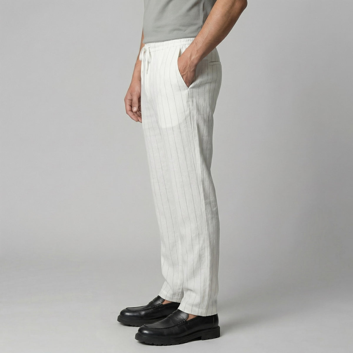 Colton Striped Linen Pants