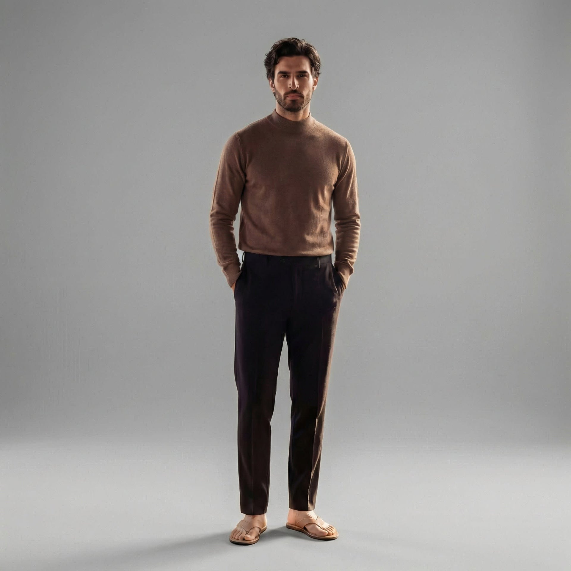 Huxley Wool Blend Mock Neck Sweater