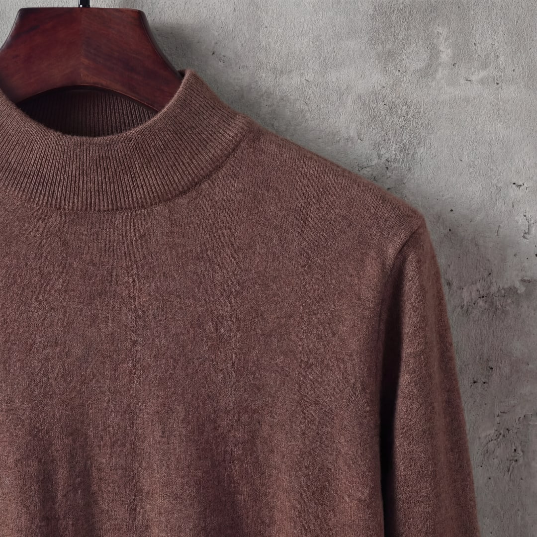 Huxley Wool Blend Mock Neck Sweater