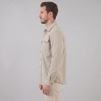 Keller Brushed Cotton Blend Overshirt