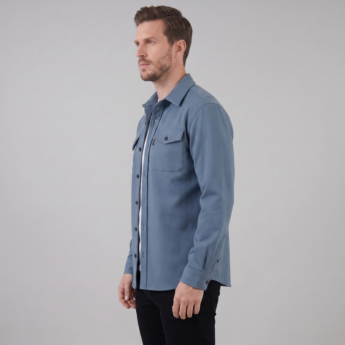 Keller Brushed Cotton Blend Overshirt_14