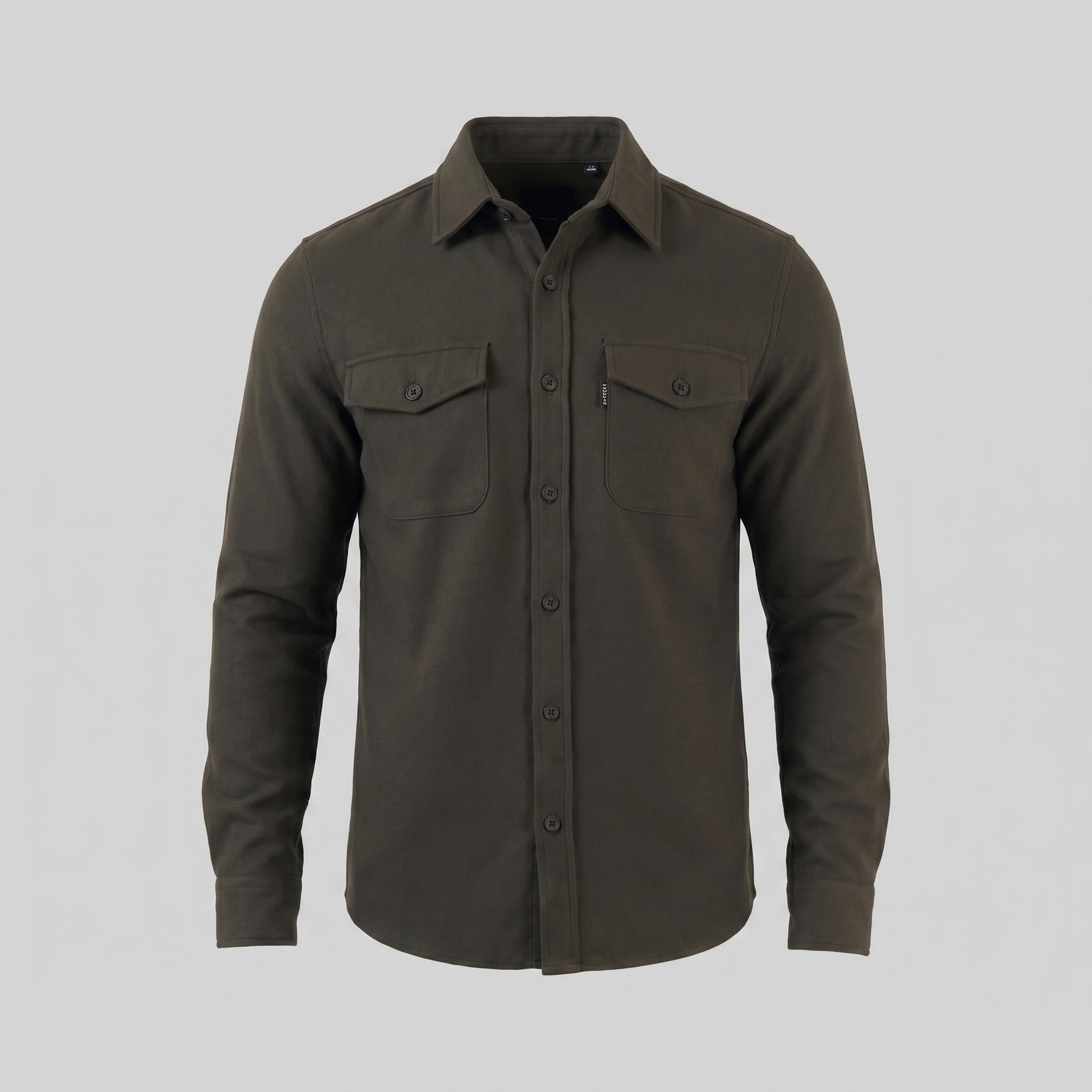 Keller Brushed Cotton Blend Overshirt