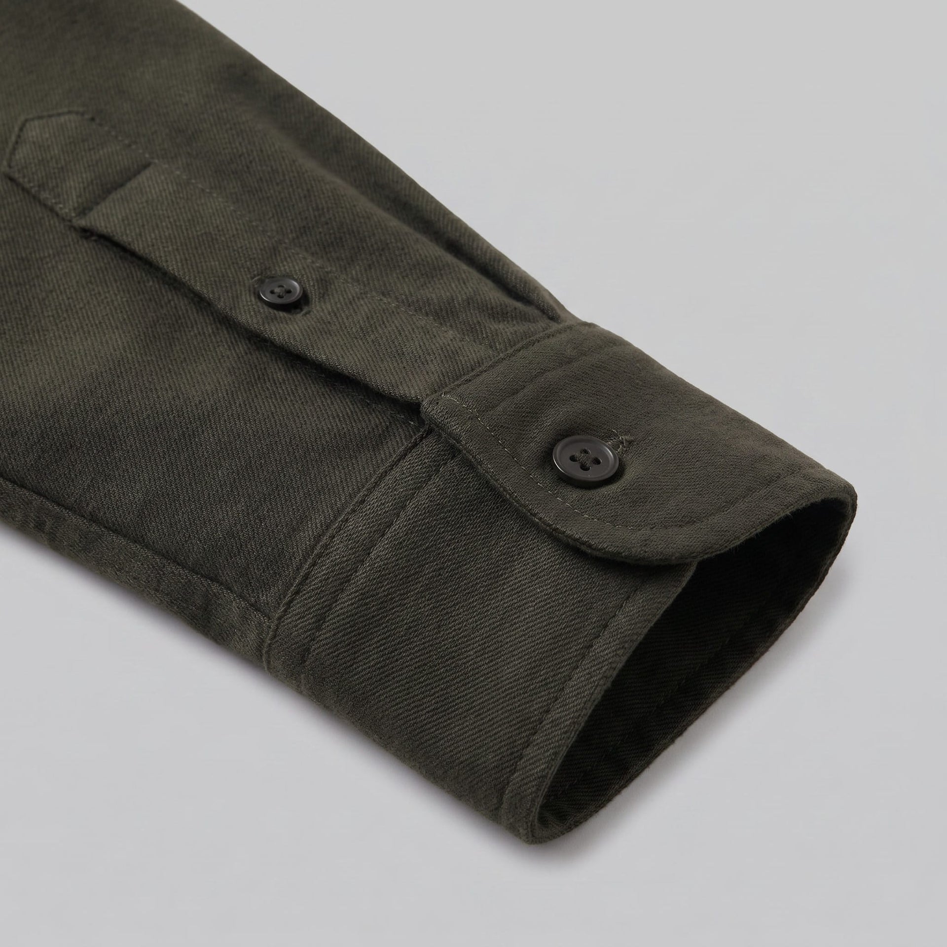 Keller Brushed Cotton Blend Overshirt