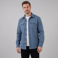 Keller Brushed Cotton Blend Overshirt