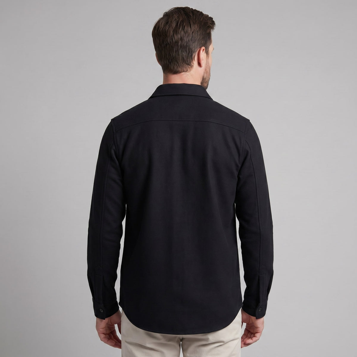Keller Brushed Cotton Blend Overshirt