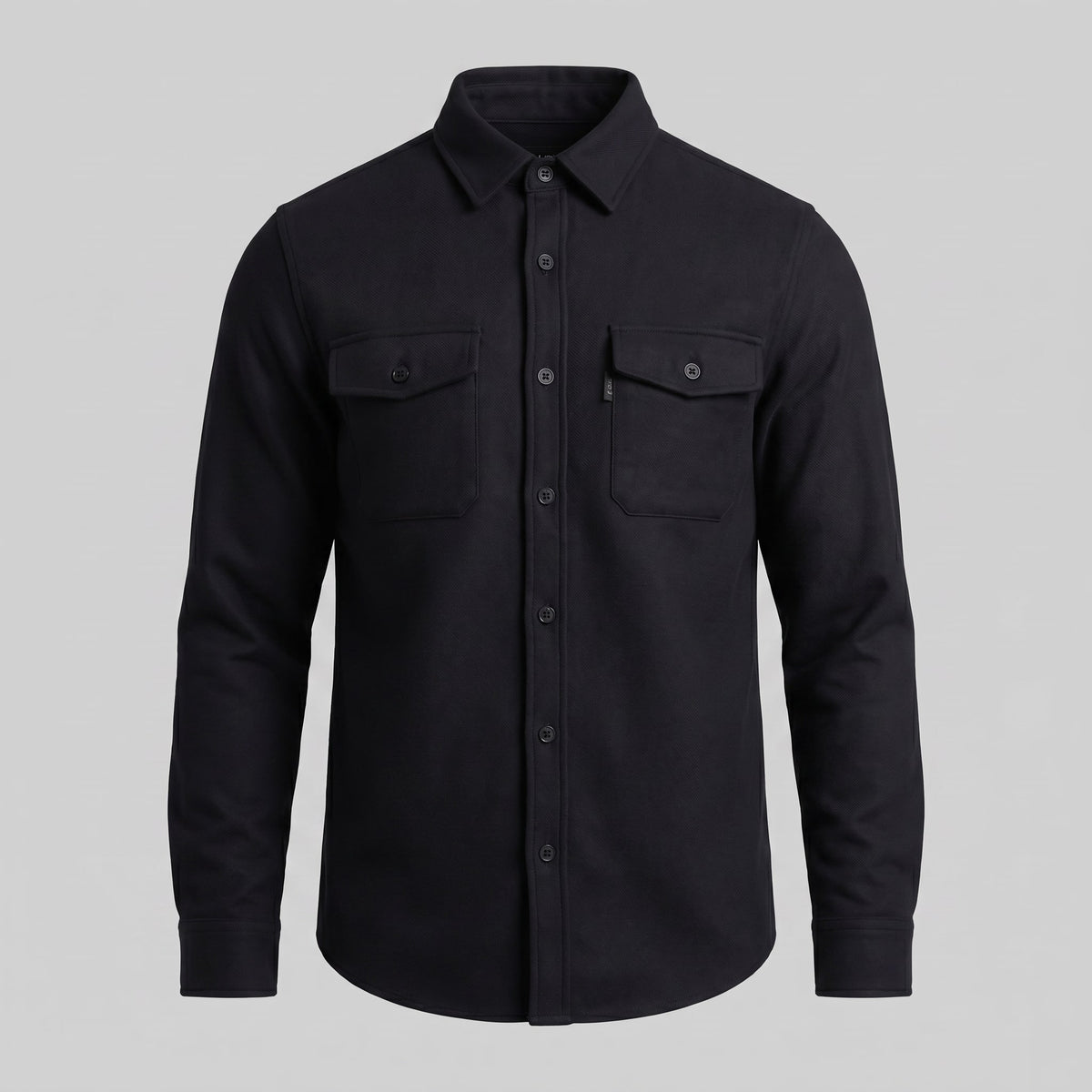 Keller Brushed Cotton Blend Overshirt