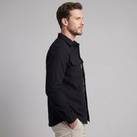 Keller Brushed Cotton Blend Overshirt