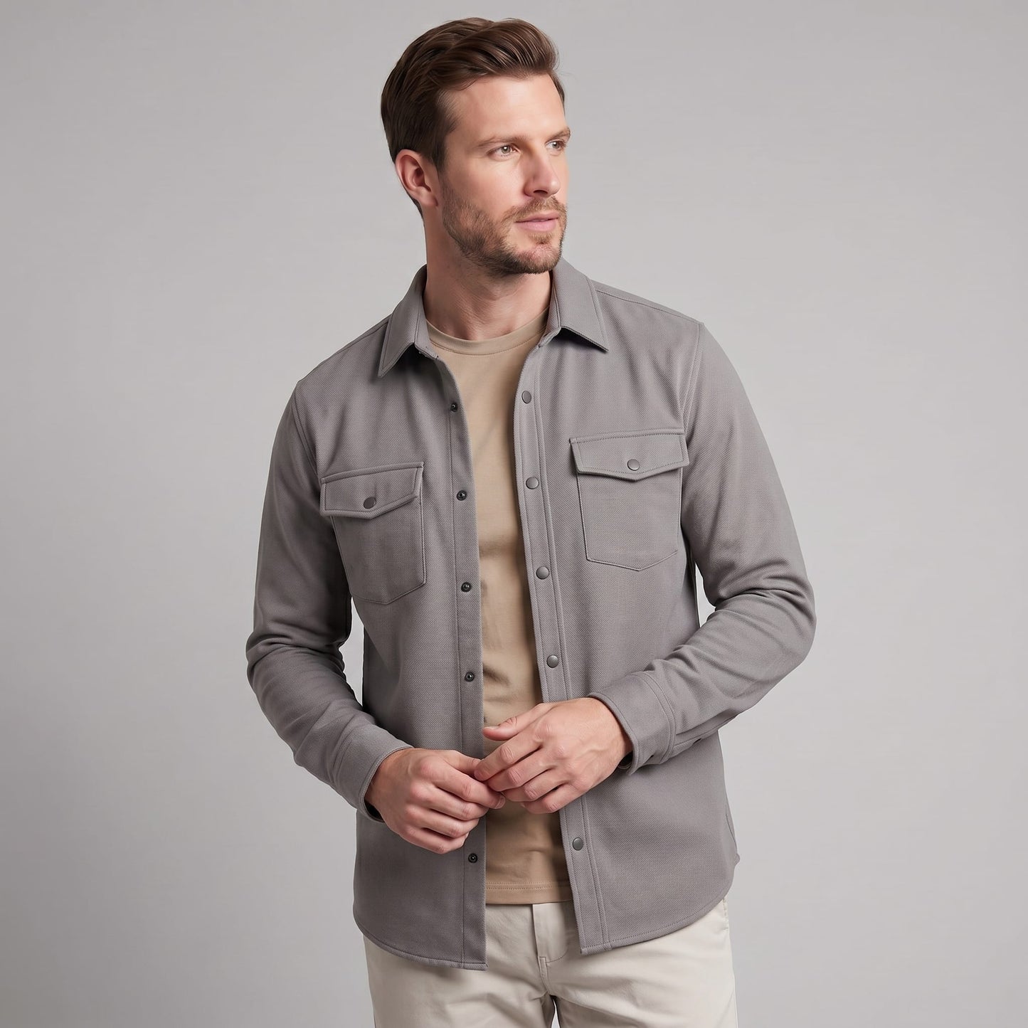 Keller Brushed Cotton Blend Overshirt_25